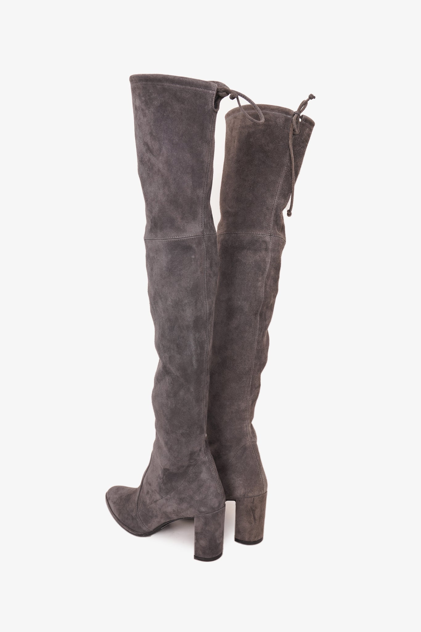 Stuart Weitzman Grey Suede Highland Boots Size 9