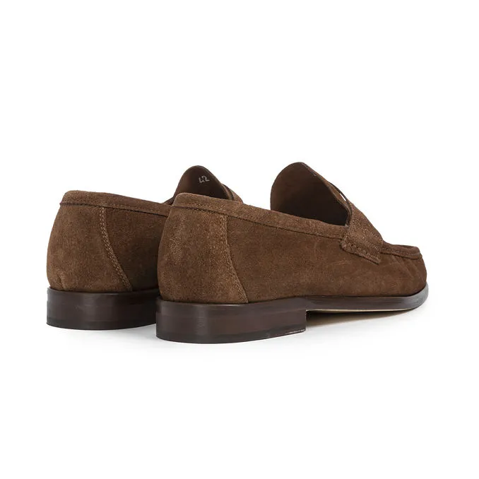 SUEDE LEATHER MOCCASIN Man Snuff