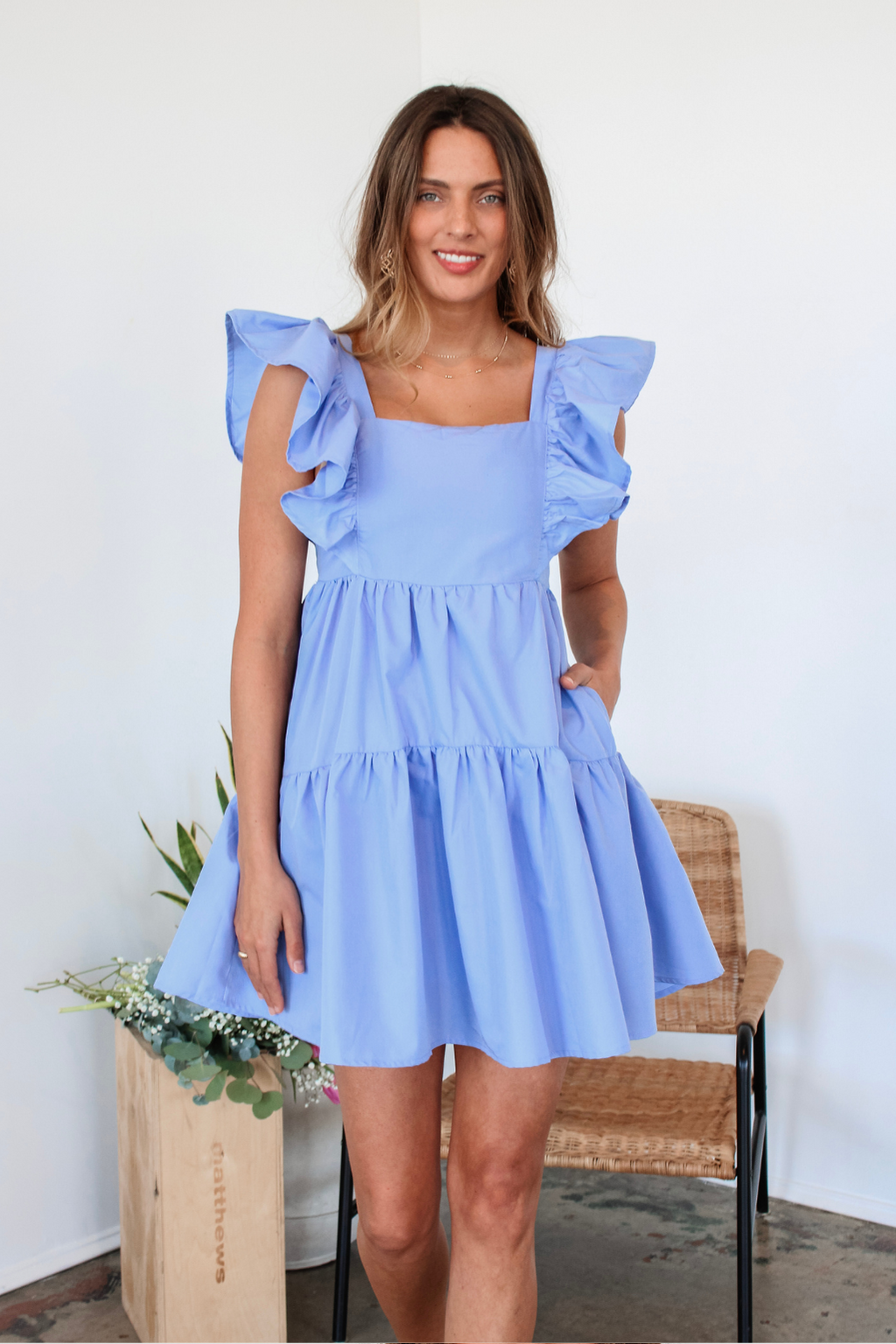 Sunday Kind of Love Dress in Chambray