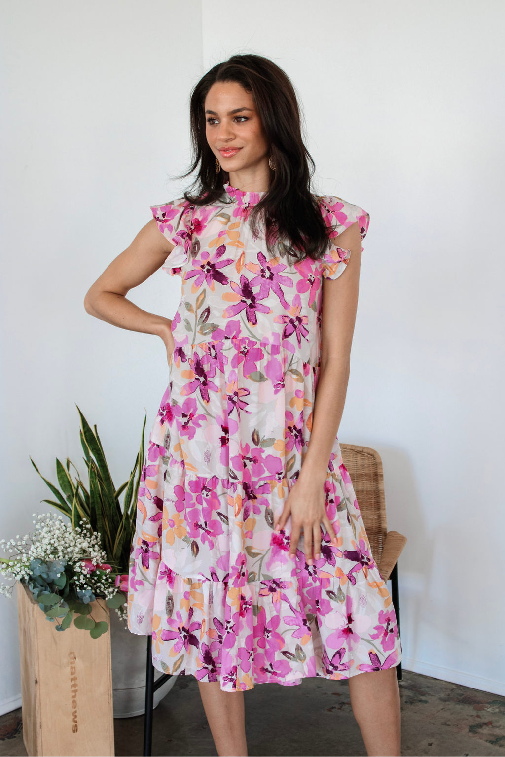 Superbloom Floral Midi Dress