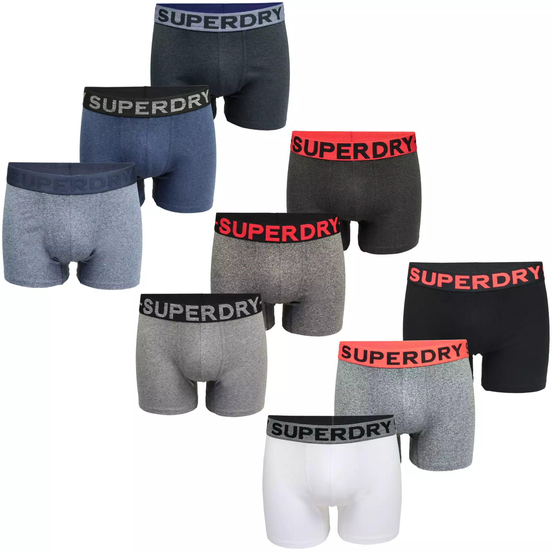 Superdry Mens Boxer Trunks (3-Pack)