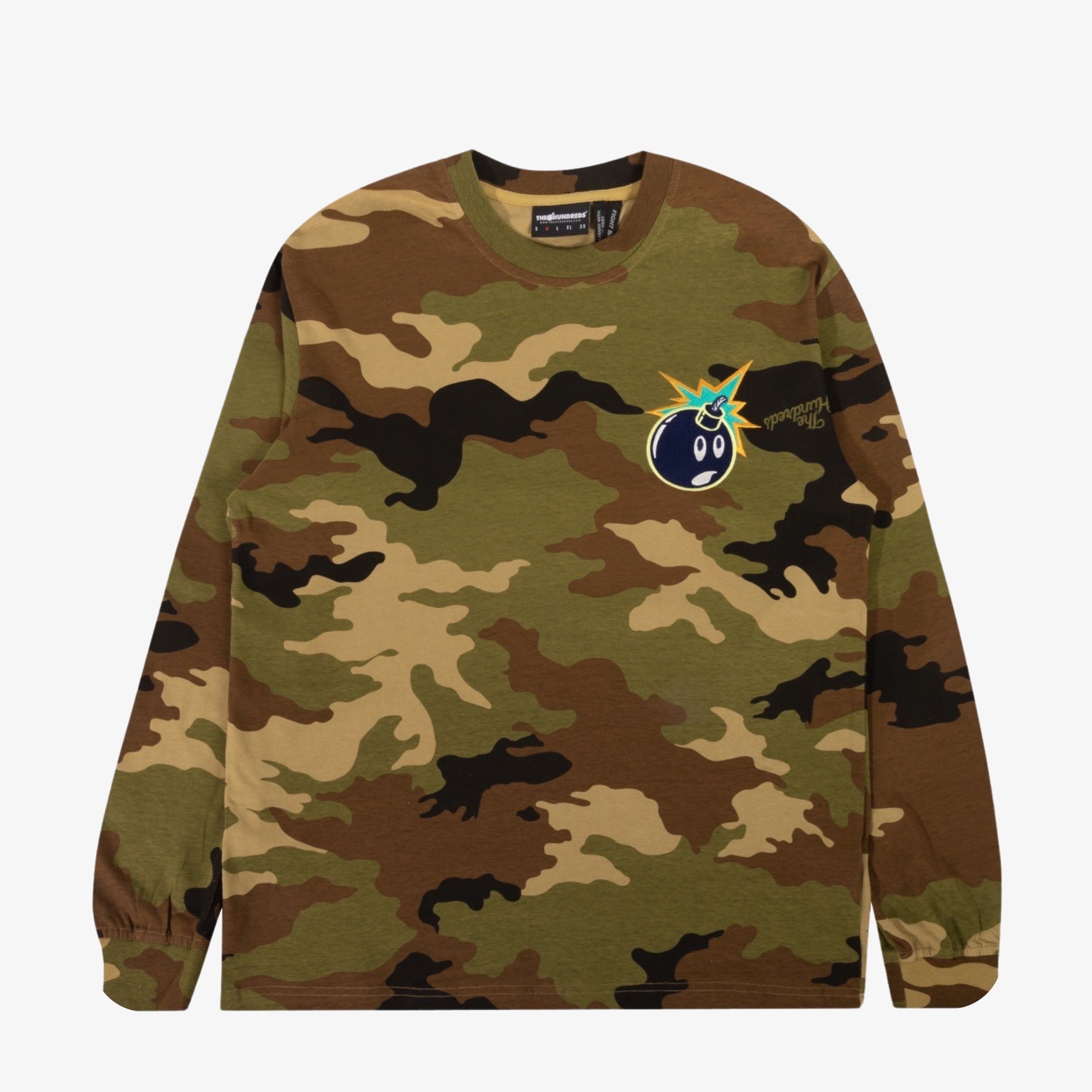 The Hundreds 'Adam Bomb' L/S T-Shirt Perfect Camo