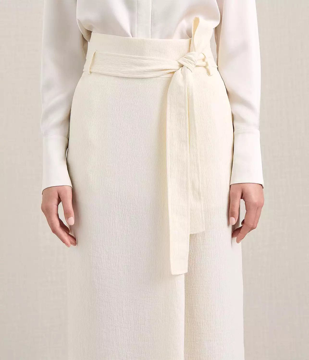 THE VEN SKIRT- OYSTER