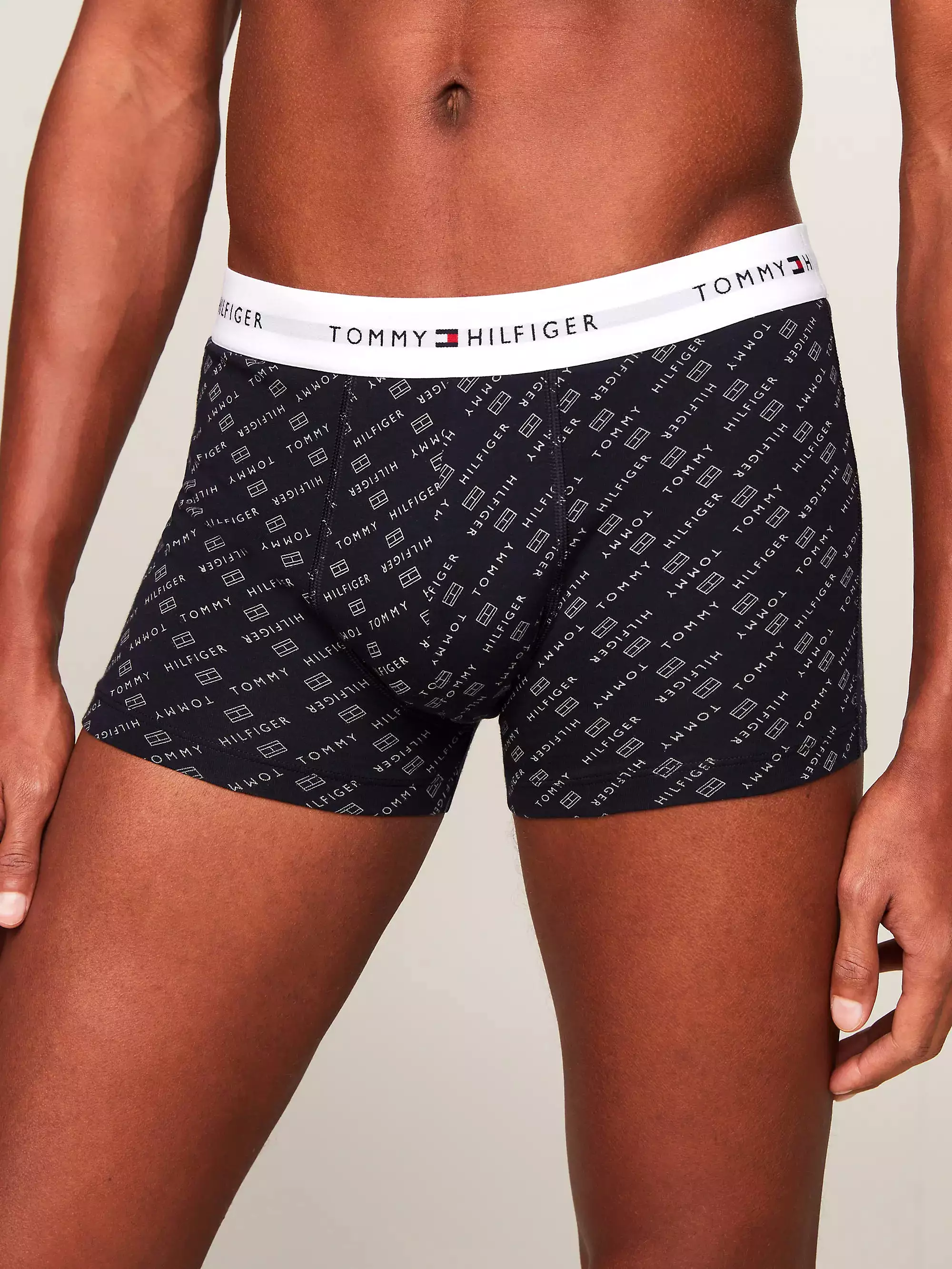 Tommy Hilfiger Mens 'Essential' Print Boxer Trunks