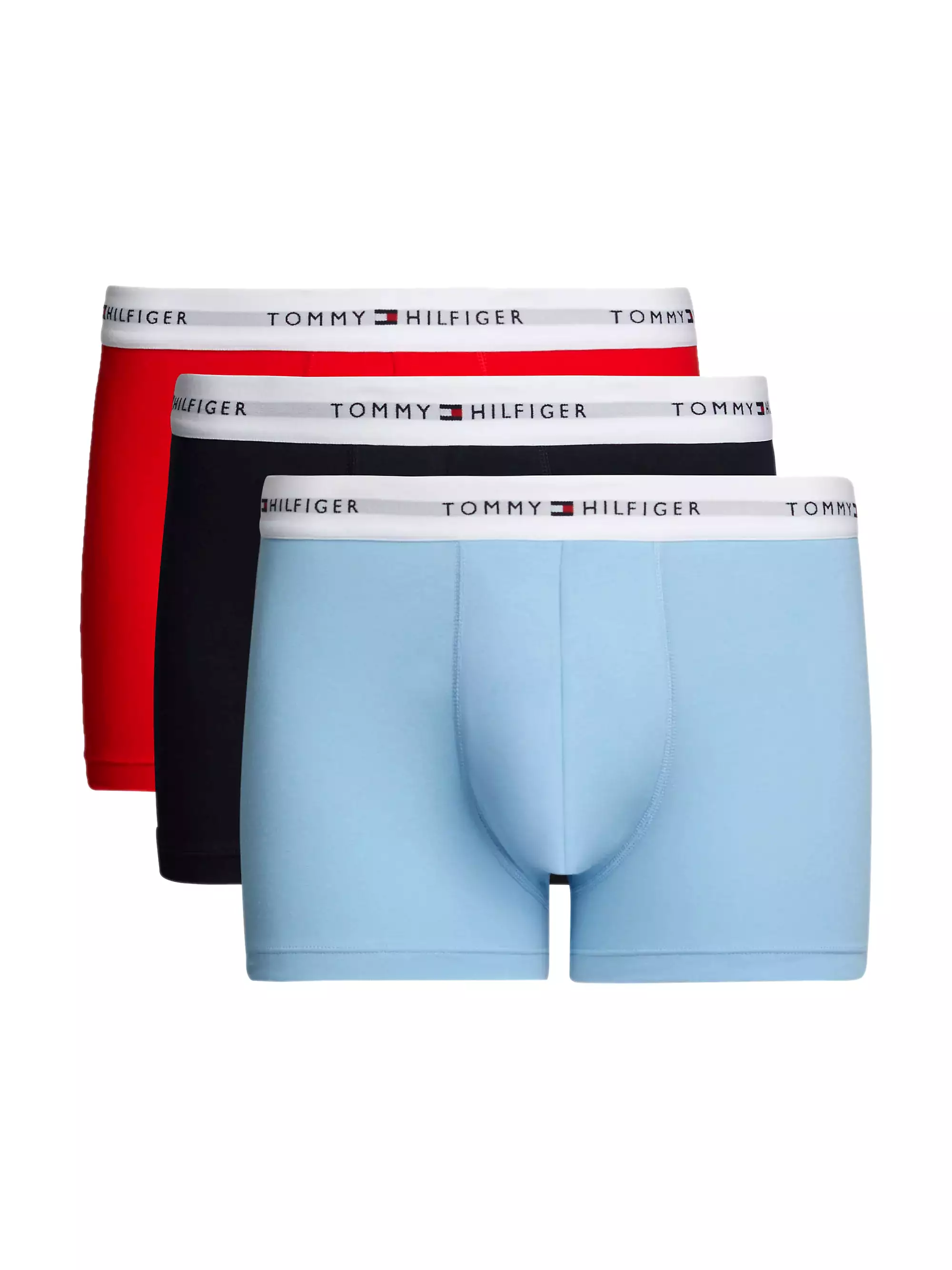 Tommy Hilfiger Mens 'Essential' Repeat Logo Boxer Trunks (3-Pack)