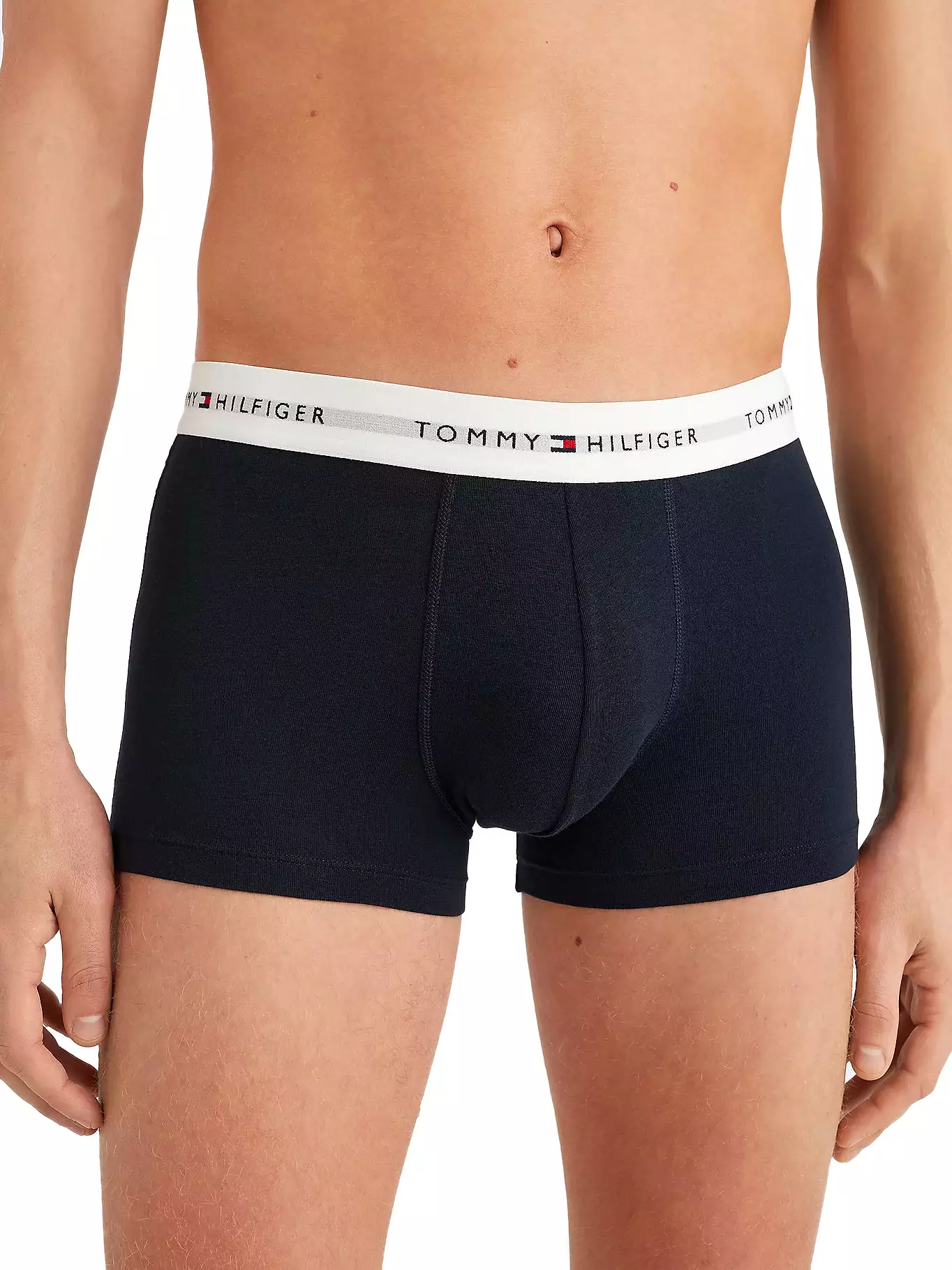 Tommy Hilfiger Mens 'Essential' Repeat Logo Boxer Trunks (3-Pack)