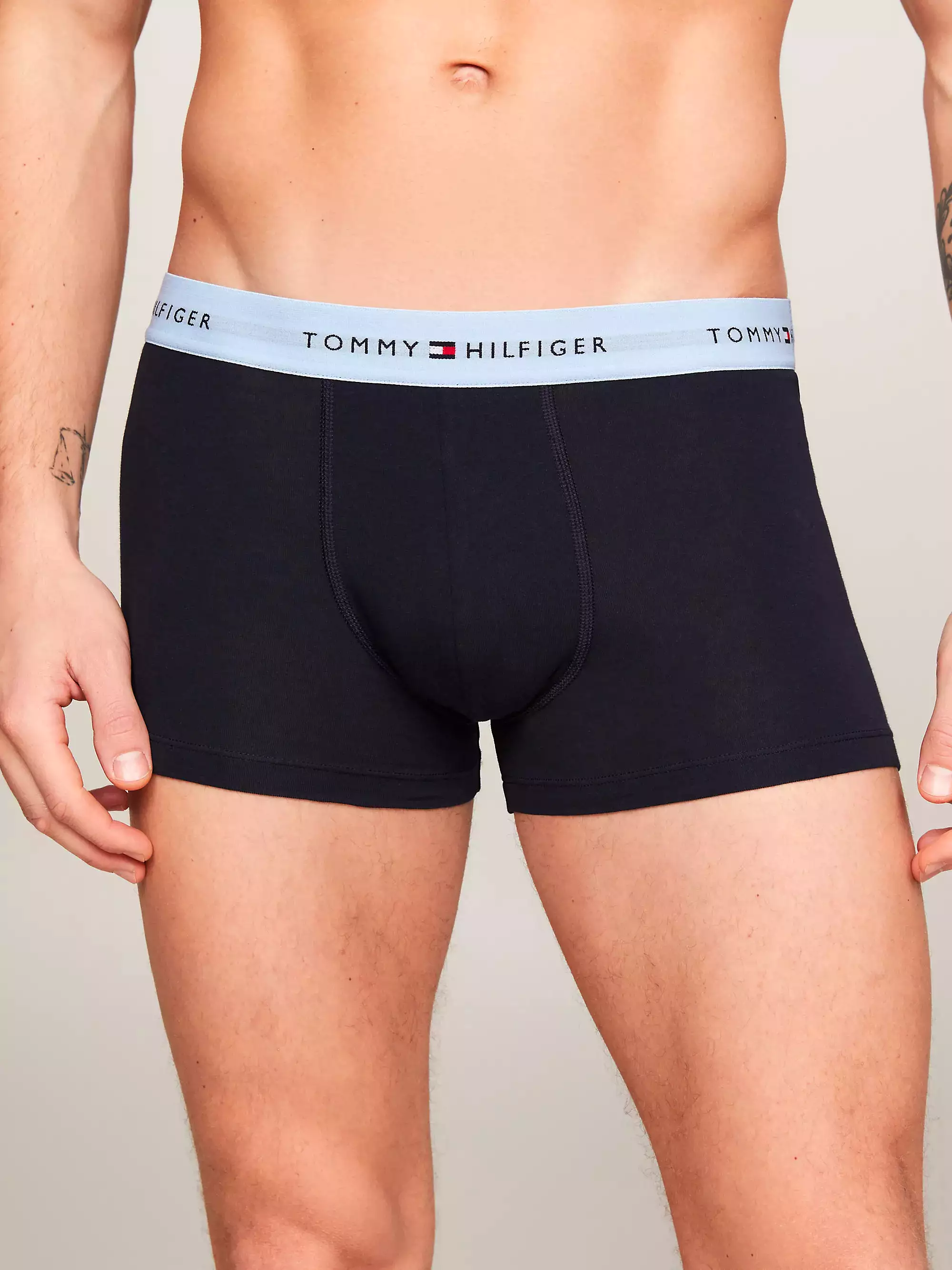 Tommy Hilfiger Mens 'Essential' Repest Logo Boxer Trunks (3-Pack)