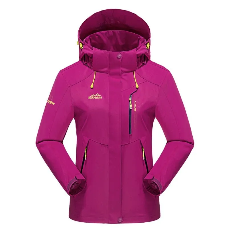 Veste de randonnée imperméable & coupe 3D tridimensionnelle pour femme 770g LNGXO - Ksk Sport