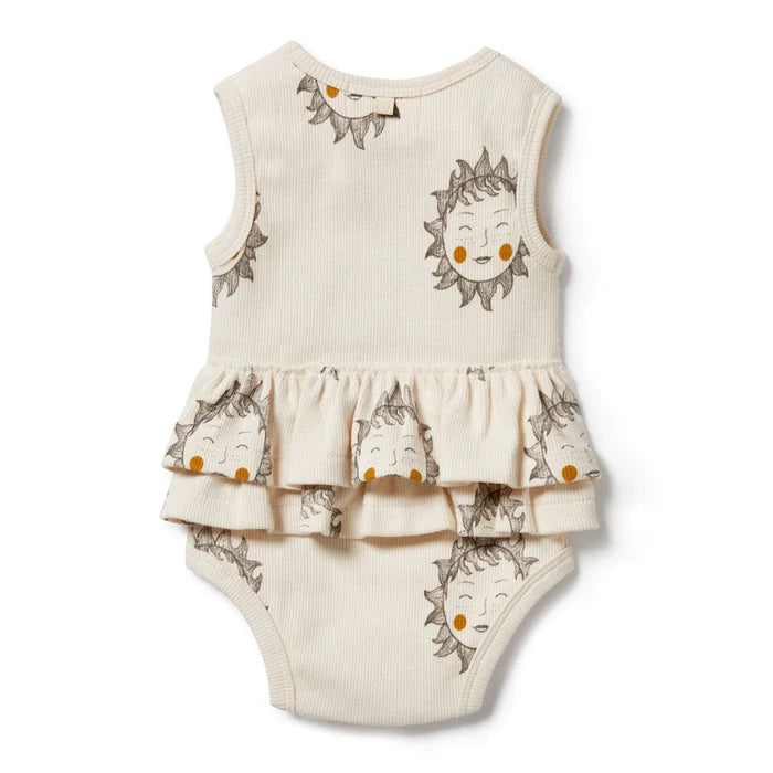 Wilson & Frenchy Shine On Me Organic Ruffle Bodysuit