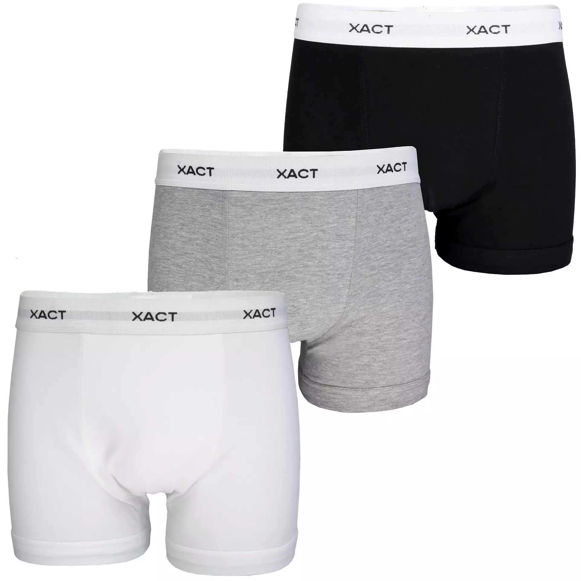 Xact Mens Cotton Stretch Boxer Shorts/ Trunks (3 Pack)